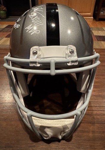 Biletnikoff Plunkett Allen Signed Full Size Raiders Flash Helmet SB MVP BAS A - Picture 9 of 12
