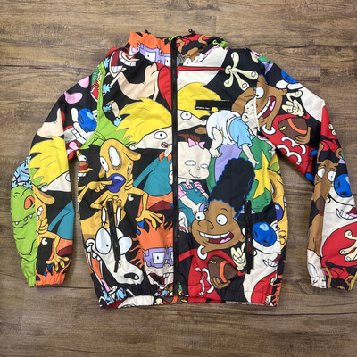 RUGRATS NICKELODEON MEMBERS ONLY WINDBREAKER HOODIE SZ S JACKET!!!