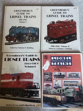 Lot of 3 Greenbergs Guides to Lionel Trains +...