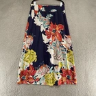 Leifsdottir Maxi Skirt Womens Large Tropical Floral Silk Chiffon Summer Anthro