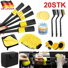 Profi Auto Reinigungsset 20tlg Autopflege Set Auto Detailing Pinsel Waschset DHL