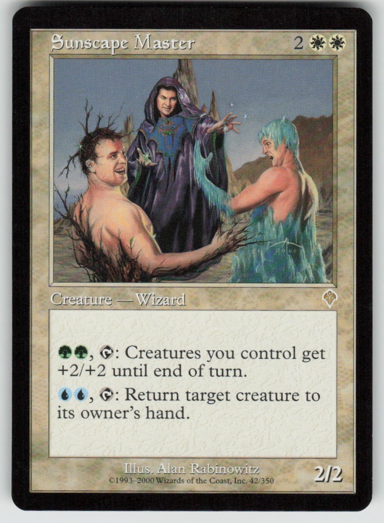 Sunscape Master 42 Invasion Magic: The Gathering TCG Heavily Played
