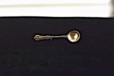 Sterling Silver Miniature Spoon Brooch Pin Vintage 4 Grams 2.5" Length