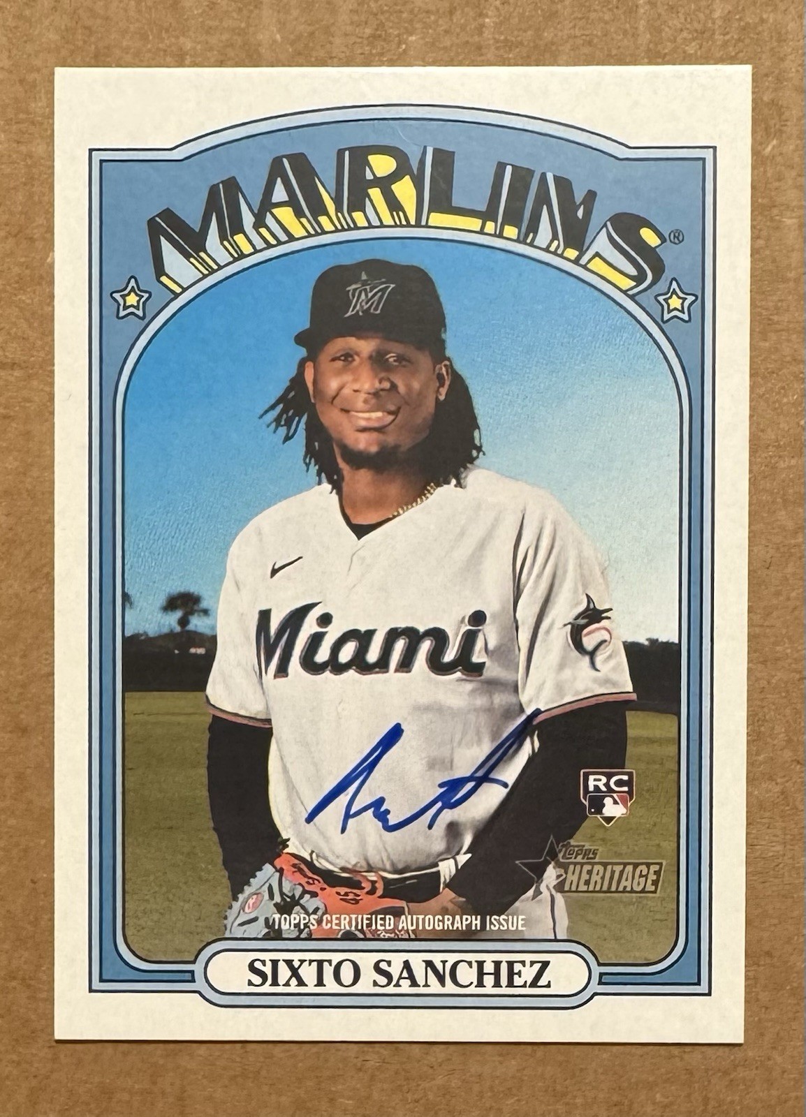 2021 Topps Heritage - Real One Autographs Sixto Sanchez #ROA-SS (AU, RC)