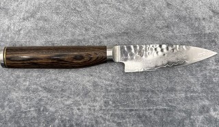G409 Kai Shun TDM1700 Damast Messer Holzgriff Hammerfinish Tim Mälzer