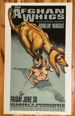 The Afghan Whigs (Gentlemen Tour) Signed 1995 Derek Hess Concert Poster #65/400 - Image 1 of 4