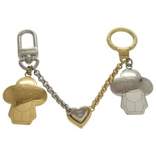 AUTHENTIC LOUIS VUITTON M00835 VivienneKey Holder Gold Silver Metal