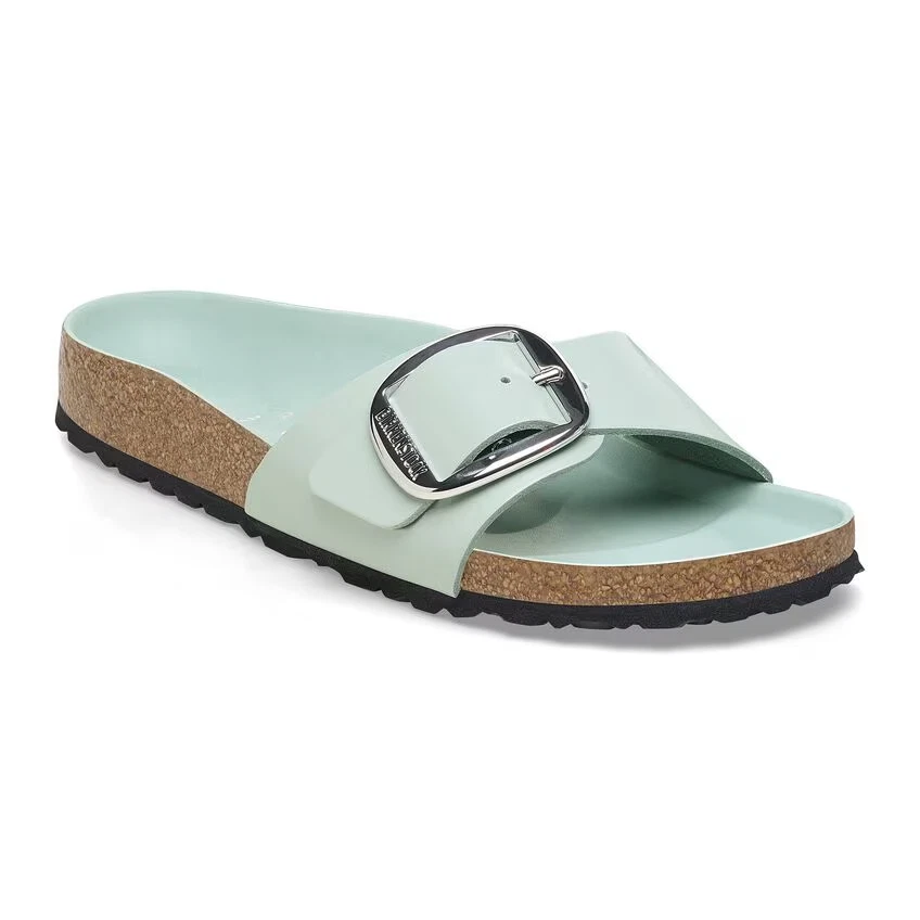 Birkenstock Madrid Big Buckle Women's Sandals High Shine Surf Green