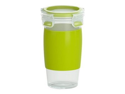 EMSA Clip & Go Smoothie Mug Green/Transparent 450ml Smoothie 3110600383