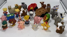Fisher Price Little People Farm Lot 27 Farmer Figures &  Animals Tractor Chicken