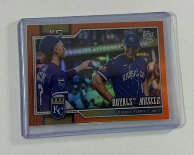 2026 Topps Royals Muscle Orange Foil #236 Bobby Witt Jr Jac Caglianone 25/25 EOR