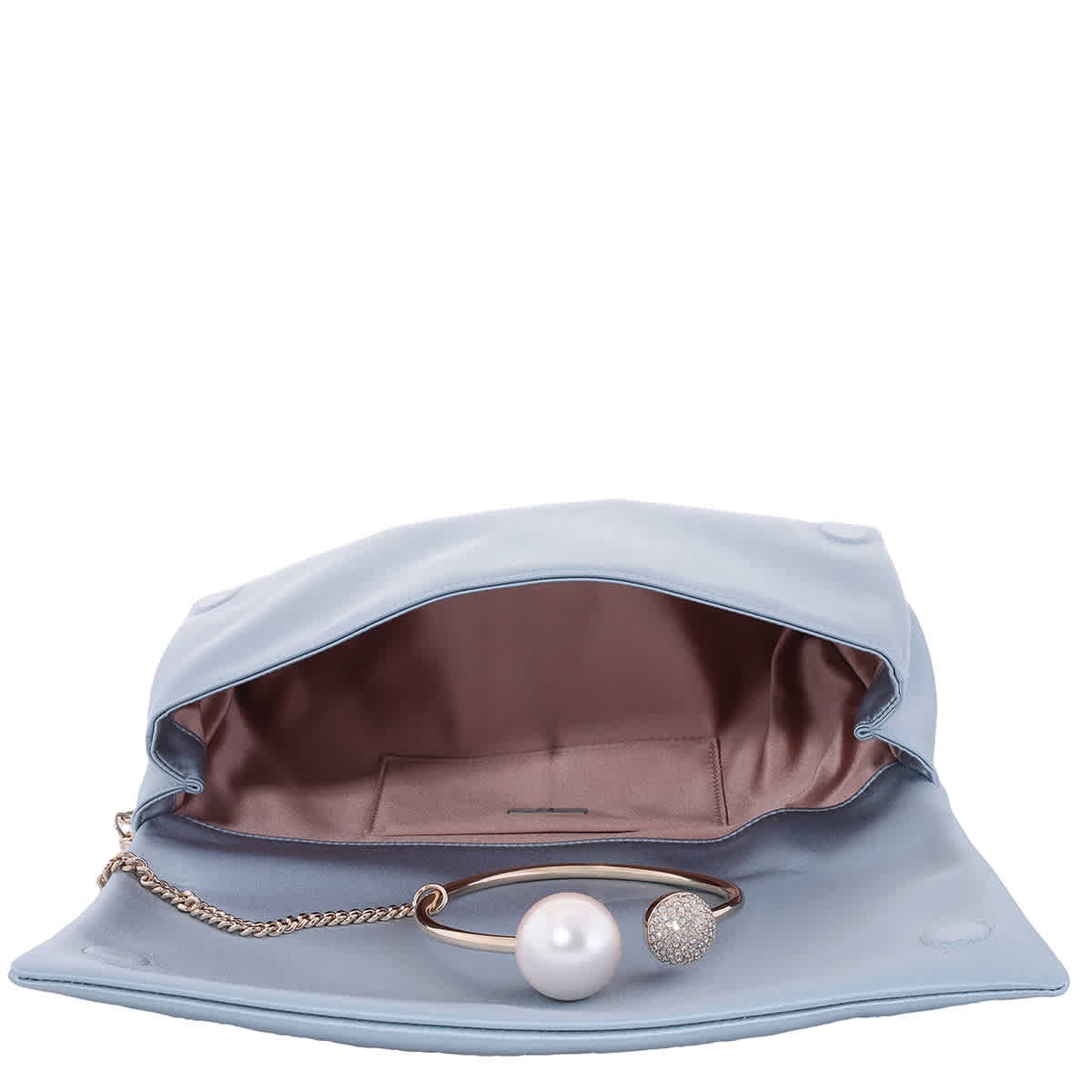Jimmy Choo Xandra Bangle Handle Clutch J000164123-ICE BLUE