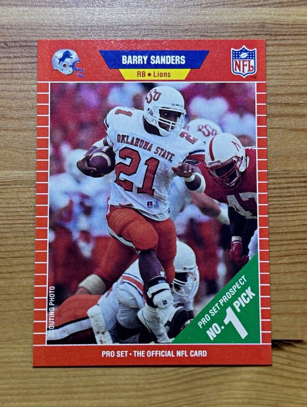 1989 Pro Set - Barry Sanders #494 Rookie