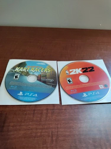 NBA 2k22 & Nickelodeon Kart Racers PS4 - PlayStation 4 Disc Only Tested Works