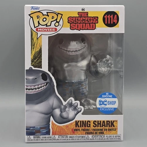 Funko Pop! Movies The Suicide Squad King Shark Metallic #1114 DC Shop Exclusive