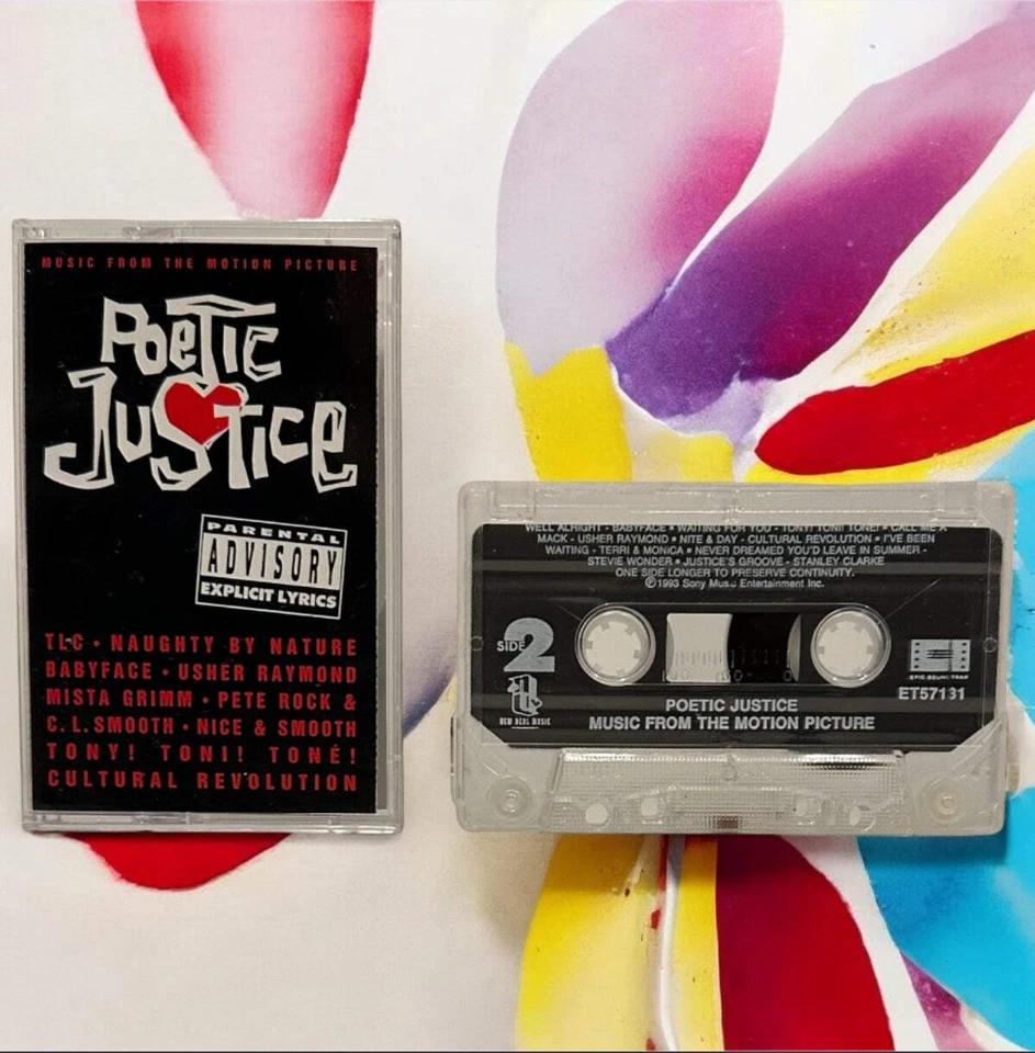 •POETIC JUSTICE - MUSIC FROM THE MOTION PICTURE• ~1993 OG PRESSING~ (CASSETTE) - Image 3 of 4
