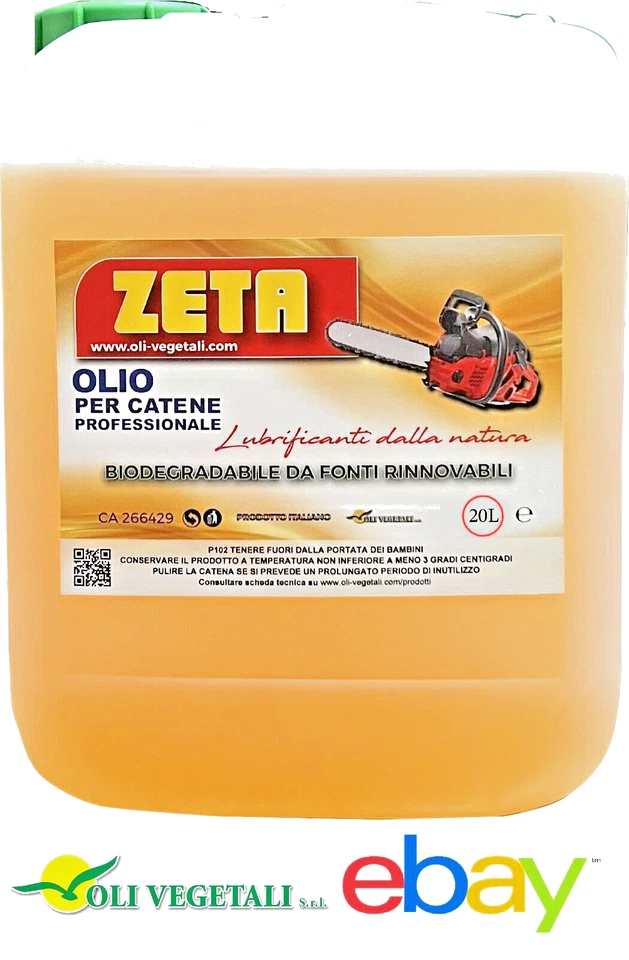 OLIO PER CATENE MOTOSEGA VEGETALE LUBRIFICANTE 20L ANTIGRIPPANTE - DETERGENTE - Immagine 3 di 4
