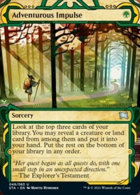 MTG ADVENTUROUS IMPULSE FOIL EXC - ADVENTURE IMPULSE - STA EN - MAGIC