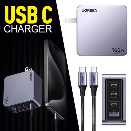 UGREEN Nexode Pro 160W USB C Charger, 4-Port PD 3.1 GaN Compact Fast - 第 22/23 張圖片