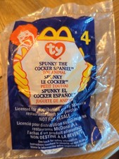 NEW TY McDonald's Teenie Beanie Baby - Spunky the Cocker Spaniel - 4 - 1999