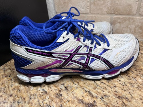 Asics Gel Cumulus 16 Running Training Women’s Sz 11 Blue Purple White T489N - Picture 9 of 12