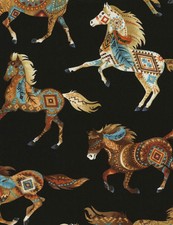 Fat Quarter Southwest Horses