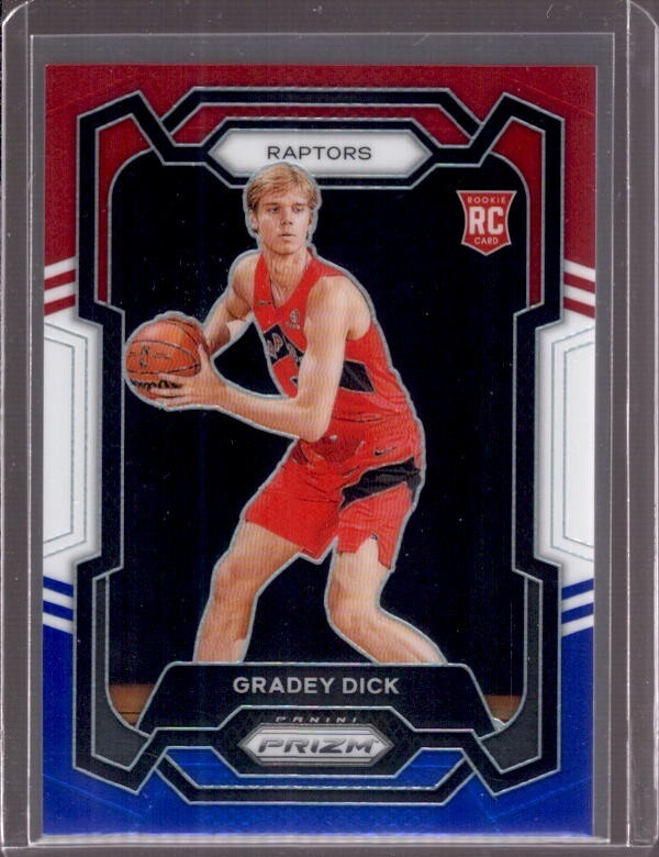 GRADEY DICK 2023-24 Panini Prizm Red White & Blue Prizms Rookie RC #134