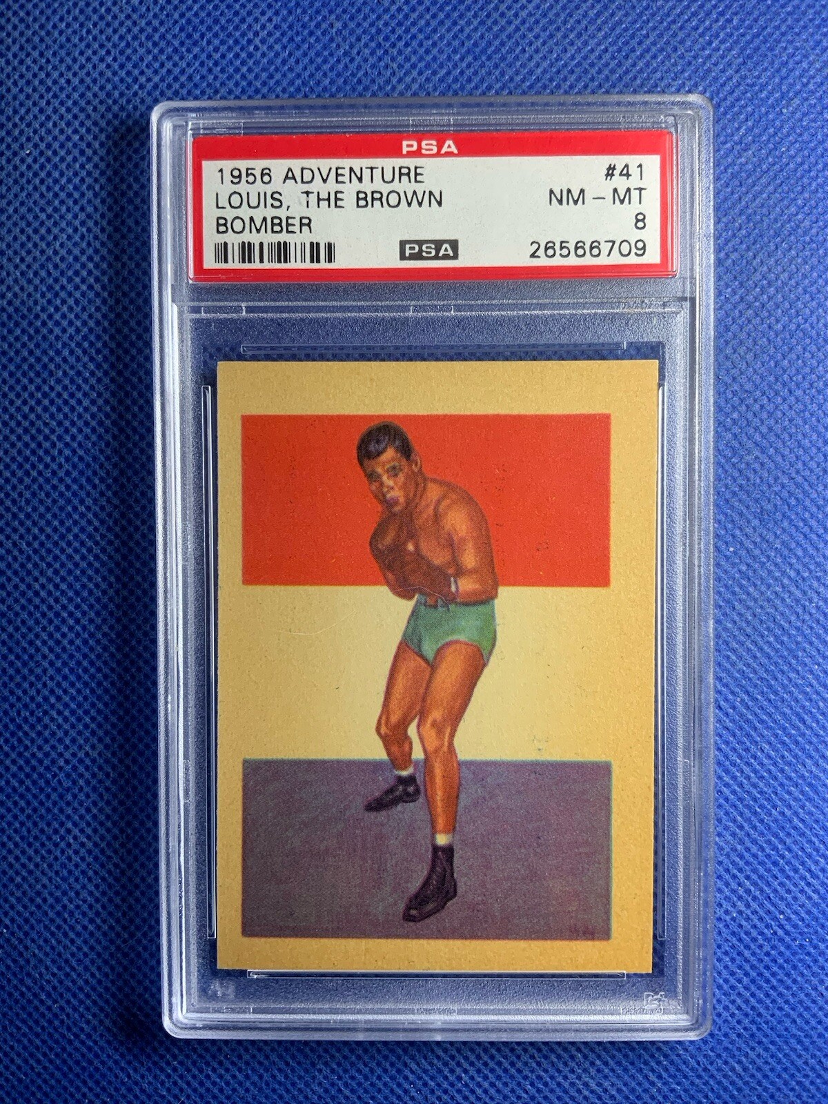 1956 Adventure Boxing - Joe Louis "The Brown" Bomber" - #41  - PSA 8