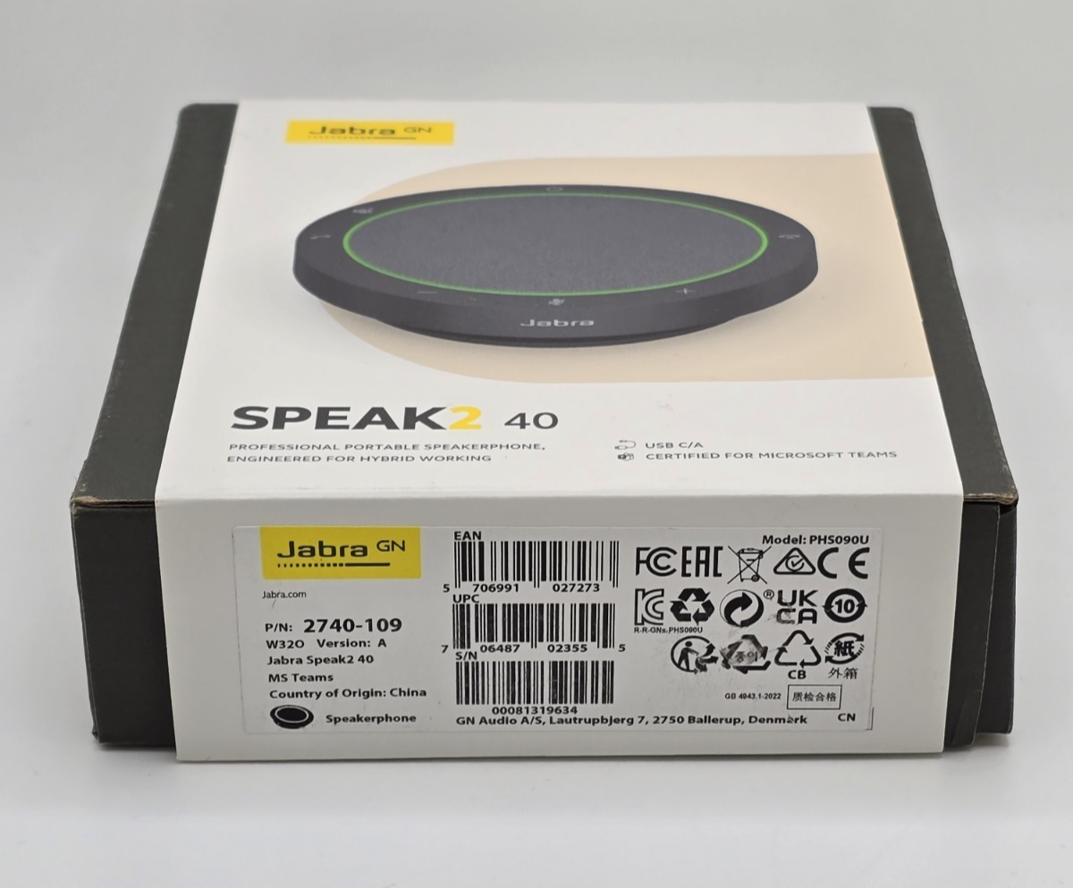 Jabra Speak2 40 Portable Speakerphone Certified for Microsoft