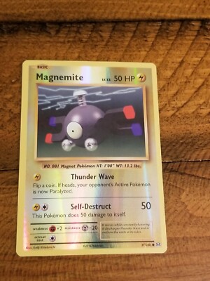 MAGNEMITE 37/108 Reverse Holo XY Evolutions Pokemon Card Near Mint