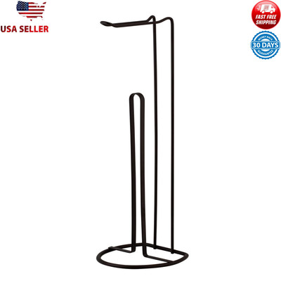 Freestanding Toilet Paper Holder and Bathroom Dispenser Tool Rust Resistant New