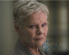 Judi Dench 007 Bond Autographed Signed 8x10 Photo COA #0A70