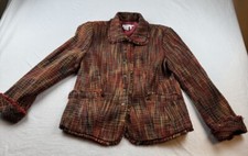 Coldwater Creek Tweed Blazer Jacket Size PM Petite Medium EUC