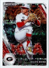 2021 Panini Prizm Draft Picks Ryan Webb Auto White Donut Circle /50 Georgia RC