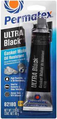 Permatex  Ultra Black  Maximum Oil Resistance RTV Silicone Gasket Maker 3.35 oz