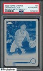 2022 Topps Chrome McDonald's All American Basketball Printing Plate Cyan Cason Wallace #21 PSA AUTH