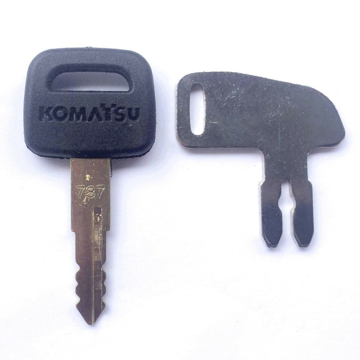 柯月 Komatsu Heavy Equipment Key Set 2 Keys 787 Ignition & Battery