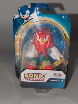JAKKS Pacific Sonic The Hedgehog Knuckles With Chaos Emerald 4 in Action Figure