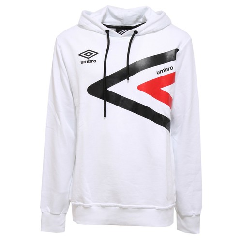 8449J felpa uomo UMBRO white cotton hoodie sweatshirt man | eBay