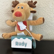 NEW Rudy Pacifier Clip christmas holiday winter infant Teething Egg