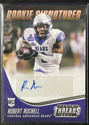 Robert Rochell Sign Robert Rochell 2021 Chronicles Draft Threads Auto Rookie Rc Autograph ...