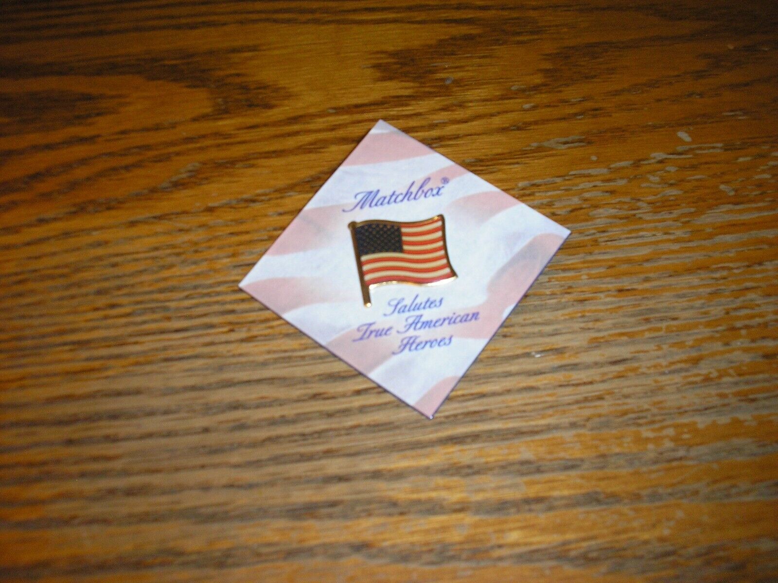 Matchbox 2001 Salutes True Heroes Multipack Exclusive American Flag Pin Free SH