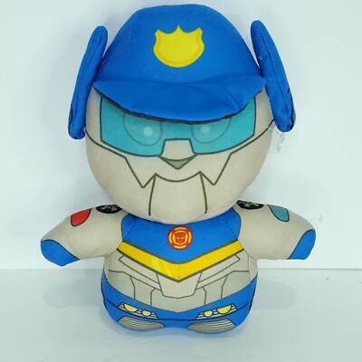 Transformers Rescue Bots Academy 7.5'' CHASE Plush Stuffed Animal Blue Robot
