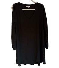 Just Fab Dress Size Large Long Sleeves Cold Shoulder A-line Women Dress