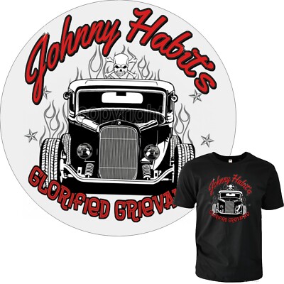 T-Shirt Hot Rod Automotive Custom Gearhead Monkey classic US-Car Garage *1001 bl