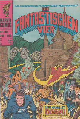 DIE FANTASTISCHEN VIER # 80 - DÄMON - WILLIAMS 1976 - GERMAN FANTASTIC FOUR # 84