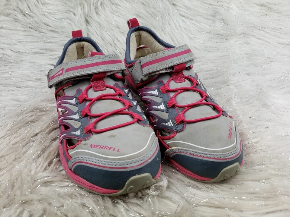 MERRELL Rosa Brillante J95564 Gris Rosa Sandalias Zapatos Activos Junior Talla 4.5 / 35.5 Foto 3 de 4