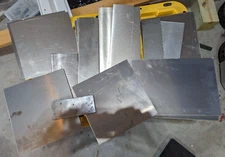 20 Pounds of Aluminum Sheet Metal: .020"-.250" Thick LOT FREE SHIPPING!