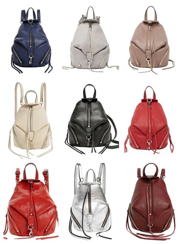 Rebecca Minkoff Moto Black Leather Backpack Handbag Butter  display picture 1