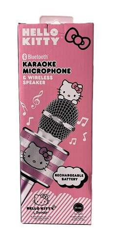 Hello Kitty Bluetooth Micrófono Karaoke Altavoz Inalámbrico USB Carga Rosa Nuevo en Caja - Imagen 2 de 5
